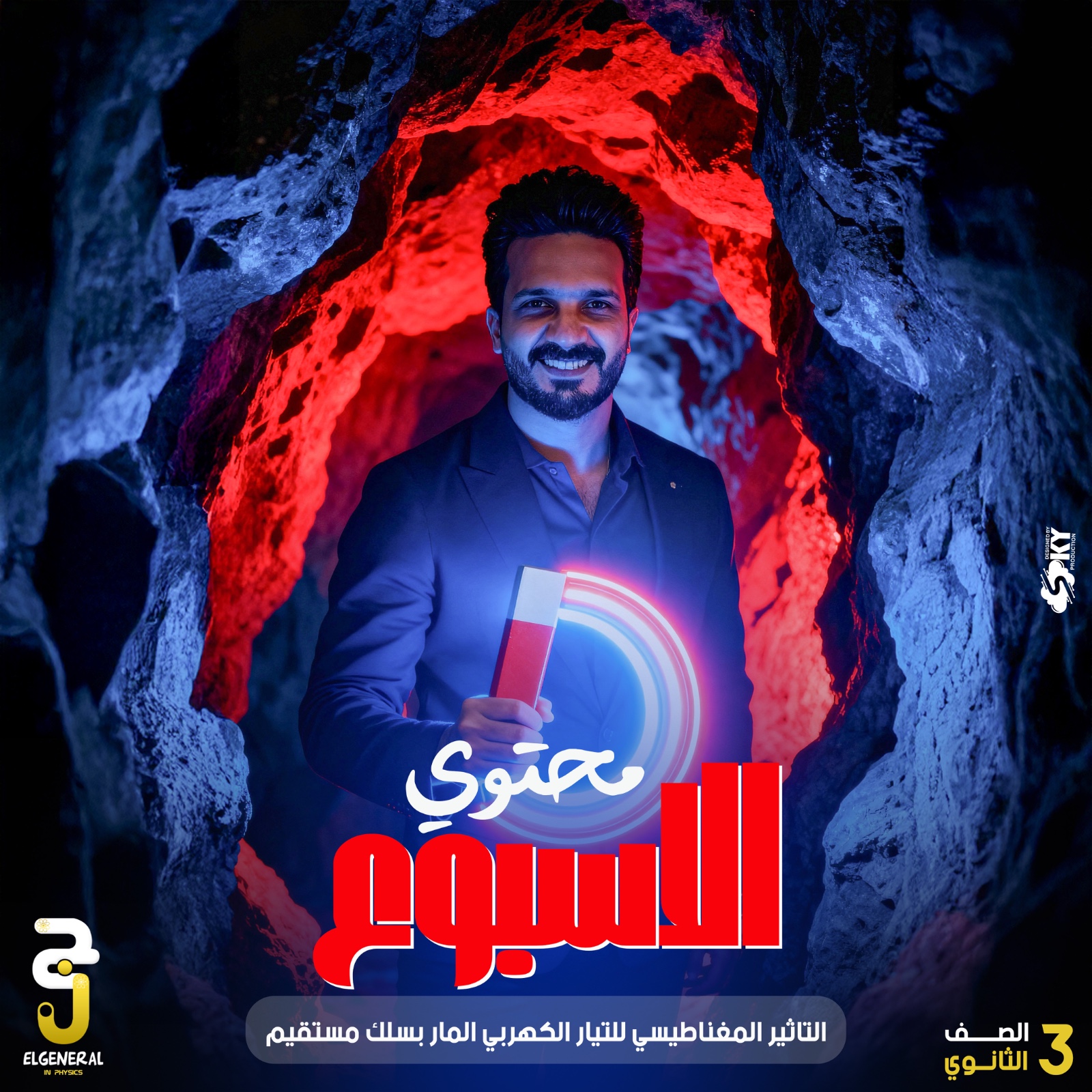 المحاضرة رقم 2 التأثير المغناطيسي للتيار الكهربي المار في سلك مستقيم